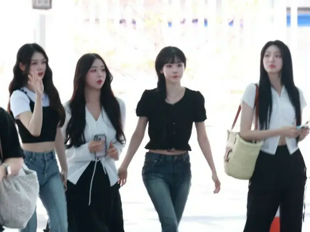 TripleS于6日下午在仁川国际机场出境