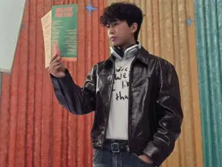 歌手林英雄烫了头发，展现了他出色的造型。