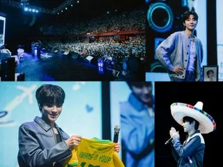 演员黄仁烨成为首位访问南美的韩国演员...圆满完成为期四个月的全球粉丝见面会