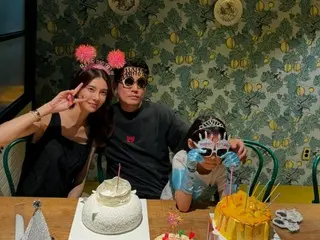 车艺英♥朱尚旭，幸福的一对……“和女儿的生日派对场景”