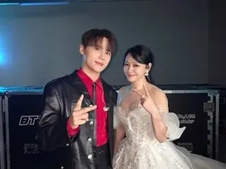 俊秀（Xia）和金叙贤公开合照……两位音乐明星