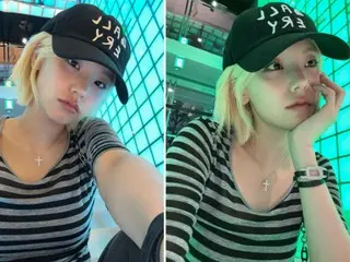 ITZY 的 Yeji 金发碧眼，看起来很漂亮……最近在东京拍摄的照片