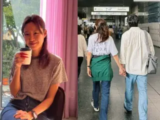 孔孝真和丈夫吴凯文前往日本庆祝结婚三周年